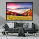 Autumn Mountain Foggy Landscape Wall Art Canvas Print | by MyGreatCanvas | Canvas Wall Art Prints | Photo Prints & Wall Decor