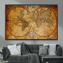 Vintage World Map Canvas Print – Antique Push Pin Travel by MyGreatCanvas | Canvas Wall Art Prints | Photo Prints & Wall Decor