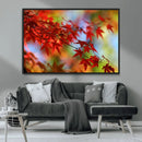 Red Leaves Autumn Forest Wall Art Canvas, Red Leaves Autumn by MyGreatCanvas | Canvas Wall Art Prints | Photo Prints & Wall Decor