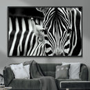 Zebra Wall Art – Zebra Close Up Wall Art – Framed Black by MyGreatCanvas | Canvas Wall Art Prints | Photo Prints & Wall Decor