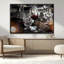 Red Wine and Glass Canvas Print by MyGreatCanvas | Canvas Wall Art Prints | Photo Prints & Wall Decor