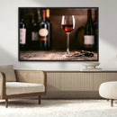Red Wine and Bottle Canvas Print by MyGreatCanvas | Canvas Wall Art Prints | Photo Prints & Wall Decor