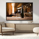 Wine and Bottle Wall Art Canvas Print by MyGreatCanvas | Canvas Wall Art Prints | Photo Prints & Wall Decor