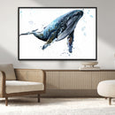 Watercolor Whale Wall Art Canvas Print by MyGreatCanvas | Canvas Wall Art Prints | Photo Prints & Wall Decor