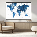 World Map Canvas Print – Framed Detailed Map of the World by MyGreatCanvas | Canvas Wall Art Prints | Photo Prints & Wall Decor