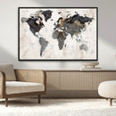 Abstract Map Printing - Modern World Map Canvas Wall Art for by MyGreatCanvas | Canvas Wall Art Prints | Photo Prints & Wall Decor