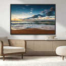 Ocean Beach Wall Art Canvas Print Sunset Artwork Print by MyGreatCanvas | Canvas Wall Art Prints | Photo Prints & Wall Decor