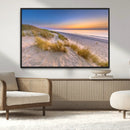Sunrise On The Beach Wall Art Canvas Print