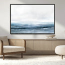 Blue Ocean Abstract Artwork Wall Art Canvas Print