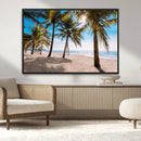 Palm Beach Tropical Island Wall Art Canvas Print