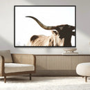 Texas Longhorn Wall Art Canvas Print | 3-Panel Large