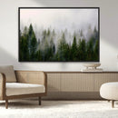 Forest Wall Art Canvas Print | Foggy Forest Wall Art | Pine