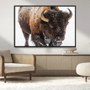 Bison Wall Art Canvas Print For Farmhouse, Wild Animal Wall by MyGreatCanvas | Canvas Wall Art Prints | Photo Prints & Wall Decor