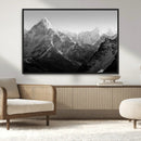 Everest Himalaya Mountain Peaks Black & White Triptych