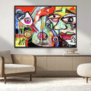 Picasso Style Art Abstract Canvas Wall Art Print , Colorful by MyGreatCanvas | Canvas Wall Art Prints | Photo Prints & Wall Decor
