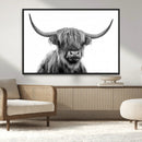 Scottish Highland Cow Cattle Art Print Wall Art Canvas Print by MyGreatCanvas | Canvas Wall Art Prints | Photo Prints & Wall Decor