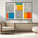 Canvas Print Wall Art Abstract Illustrs Art Boho, Framed