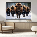 Buffalo Wall Art Canvas Print, American Bison Herd Wall Art by MyGreatCanvas | Canvas Wall Art Prints | Photo Prints & Wall Decor