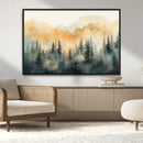Abstract Forest Print - Mountain Wall Art | Autumn Landscape