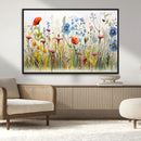 Colorful Wildflower Canvas Wall Art - Vibrant Floral