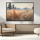 Golden Fields Canvas Wall Art Print – Serene Landscape of