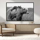 Bear and Cub Wall Art Canvas | 399 Bear Cub