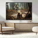 Jesus Lost Lamb Canvas Wall Art – Heartwarming Woodland by MyGreatCanvas | Canvas Wall Art Prints | Photo Prints & Wall Decor