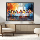 Abstract Watercolor The Last Supper Wall Art