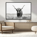 Highland Cow Canvas Wall Art – Majestic Beauty in Black and by MyGreatCanvas | Canvas Wall Art Prints | Photo Prints & Wall Decor