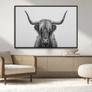 Farmhouse Longhorn Wall Art Canvas Print, Longhorn Texas by MyGreatCanvas | Canvas Wall Art Prints | Photo Prints & Wall Decor