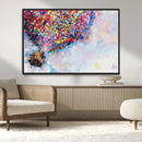 Don't Look Up Movie Canvas Wall Art - Vibrant Floating House