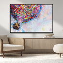 Don't Look Up Movie Canvas Wall Art - Vibrant Floating House