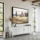 Rustic Farmhouse Barn Wall Art | 3-Panel Framed Gallery Wrap