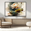 Lotus Flower Watercolor Canvas Print – A Symbol of Serenity by MyGreatCanvas | Canvas Wall Art Prints | Photo Prints & Wall Decor