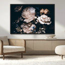 Pink Peonies Flowers Large Canvas Art Print