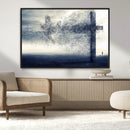 Jesus and the Fading Cross Wall Art Print – Symbol of Faith, by MyGreatCanvas | Canvas Wall Art Prints | Photo Prints & Wall Decor