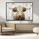 Rustic Longhorn Bull Wall Art Canvas Set – Western-Inspired by MyGreatCanvas | Canvas Wall Art Prints | Photo Prints & Wall Decor