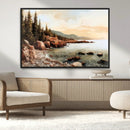 Serene Coastal View of Acadia National Park Wall Art -