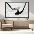 Winter Ice Hockey Sport Canvas Wall Art Print - Hockey Wall by MyGreatCanvas | Canvas Wall Art Prints | Photo Prints & Wall Decor