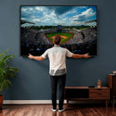 3-Panel Kauffman Stadium Wall Art Print | Large Kansas City