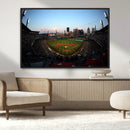 PNC Park Evening Game Triple Canvas Wall Art - Pittsburgh
