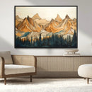 Rustic Wood Mountain Wall Art Print | Triptych Giclee Print by MyGreatCanvas | Canvas Wall Art Prints | Photo Prints & Wall Decor