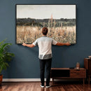 Rustic Field Landscape Wall Art Print, Giclee Canvas Wall