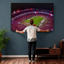 Bryant-Denny Stadium Night Game Triple Canvas Wall Art -