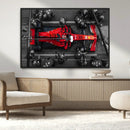 Ferrari Pit Stop Canvas Wall Art – Precision and Speed