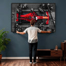 Ferrari Pit Stop Canvas Wall Art – Precision and Speed