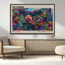 Framed Japanese 1986 Wall Art Print, Yayoi Kusama 1986 Wall
