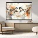 Abstract Watercolor Chickadee Bird Canvas Wall Art Print - by MyGreatCanvas | Canvas Wall Art Prints | Photo Prints & Wall Decor