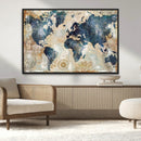 World Map Canvas Print – Framed Wall Art for Couples, by MyGreatCanvas | Canvas Wall Art Prints | Photo Prints & Wall Decor