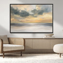 Modern Coastal Artwork with Vibrant Abstract Ocean Waves